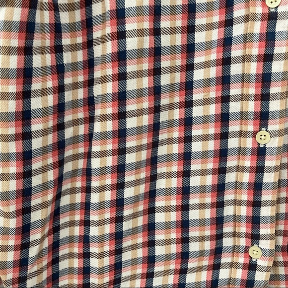 Madewell Plaid Flannel Button Down Top - Picture 3 of 4